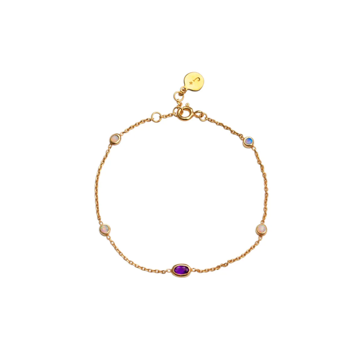 Fashion Jewel Rocks Astral Amethyst Opal Bracelet