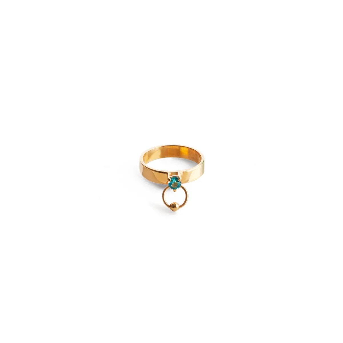 Fashion Jewel Rocks Bond Gold Ring