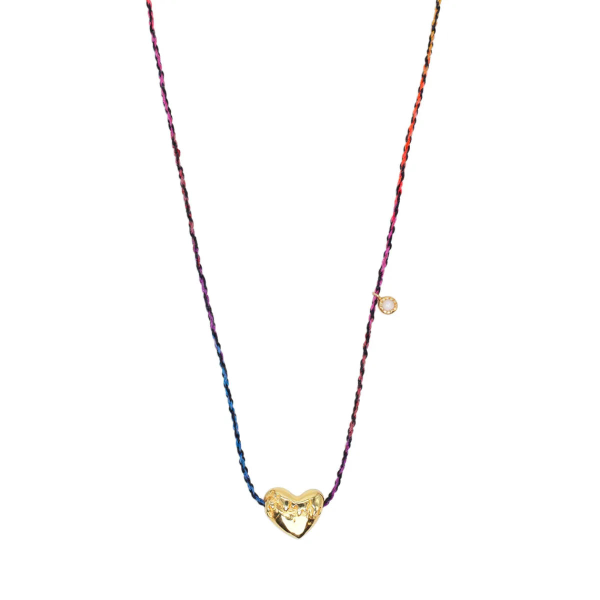 New Jewel Rocks Bubble Heart Necklace