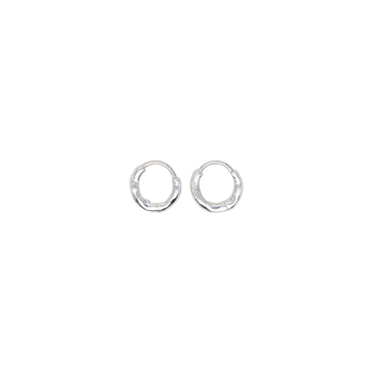 Shop Jewel Rocks Claw Hoops Silver Earring