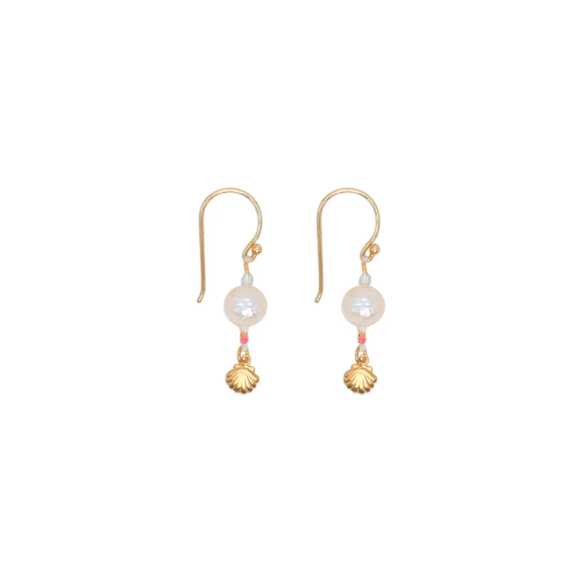 Store Jewel Rocks Concha Earrings Silvergoldplate