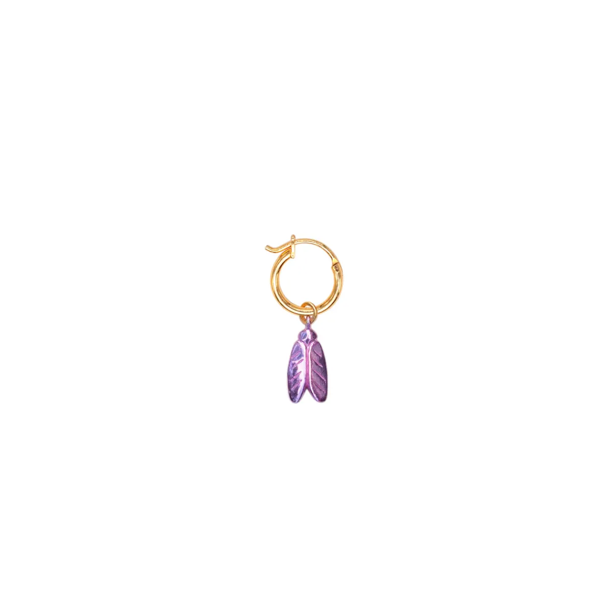 Fashion Jewel Rocks Elytra Hoop One-side Earring