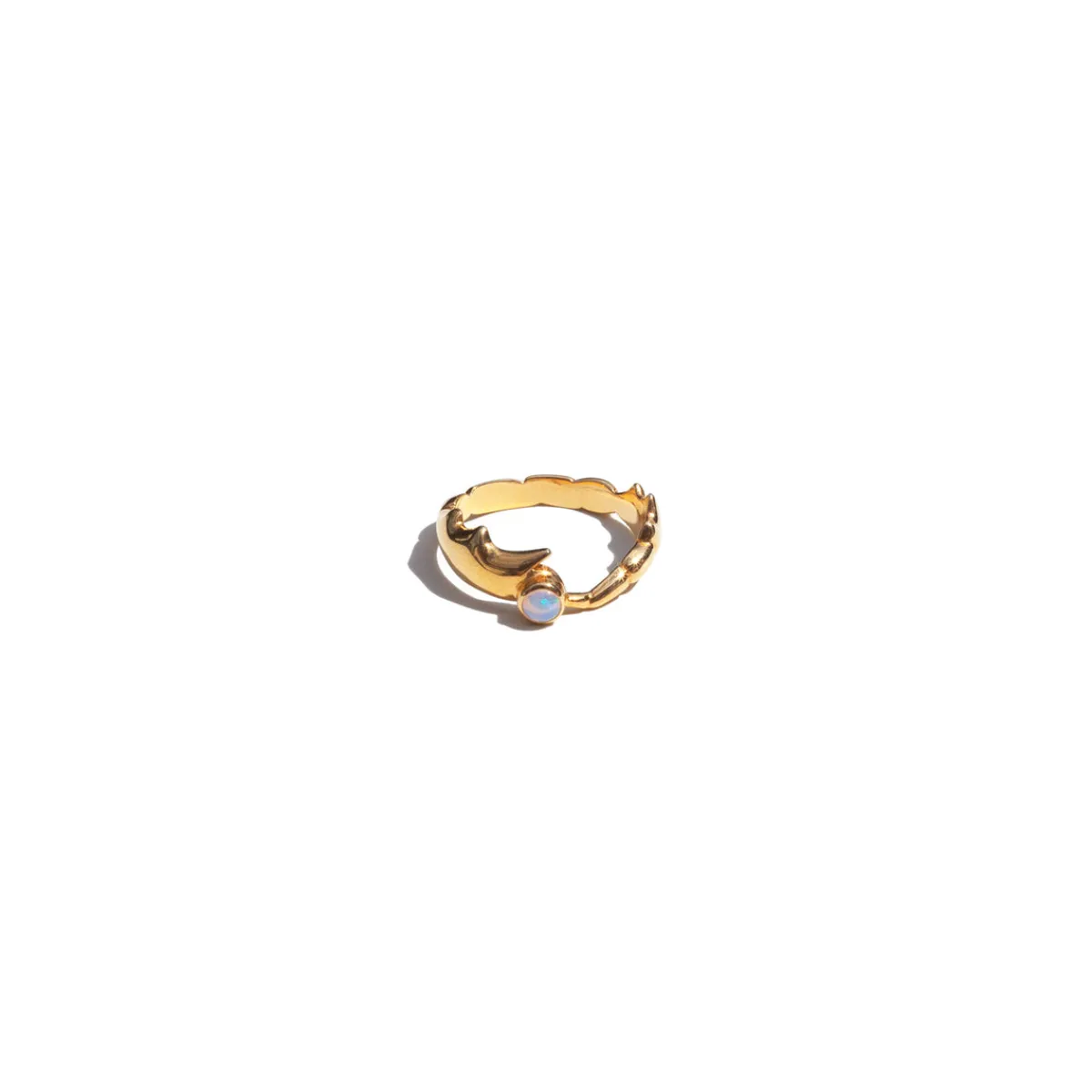 Hot Jewel Rocks Elytra Tarsi Ring Silvergoldplate