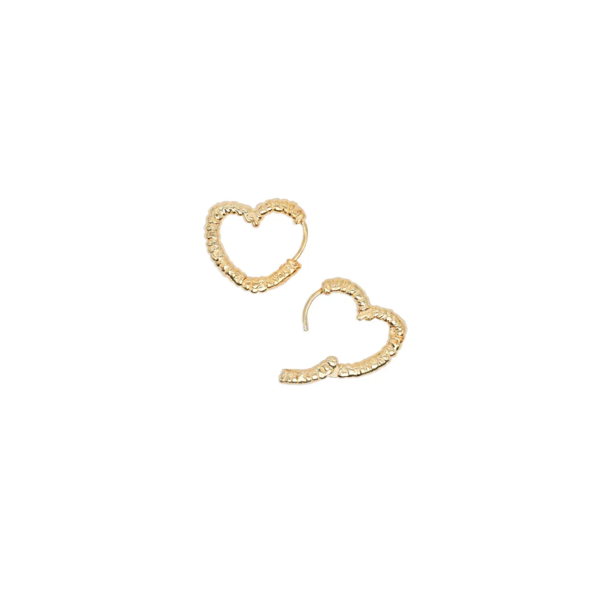 Online Jewel Rocks Heart-Ties Earring Medium