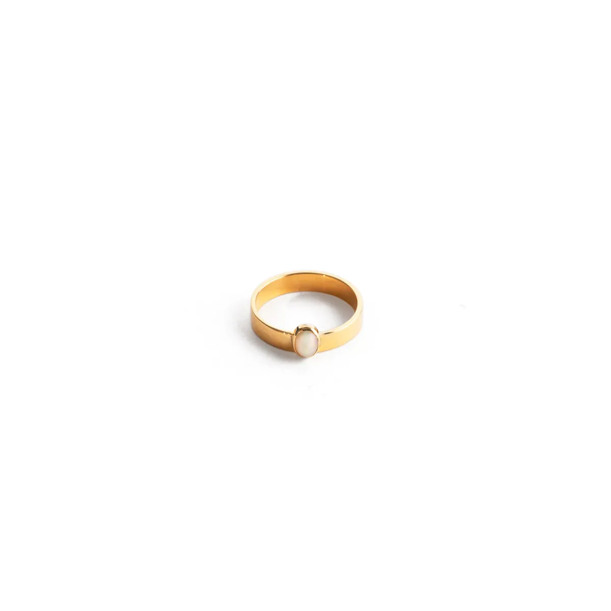 Fashion Jewel Rocks Onion Gold Ring