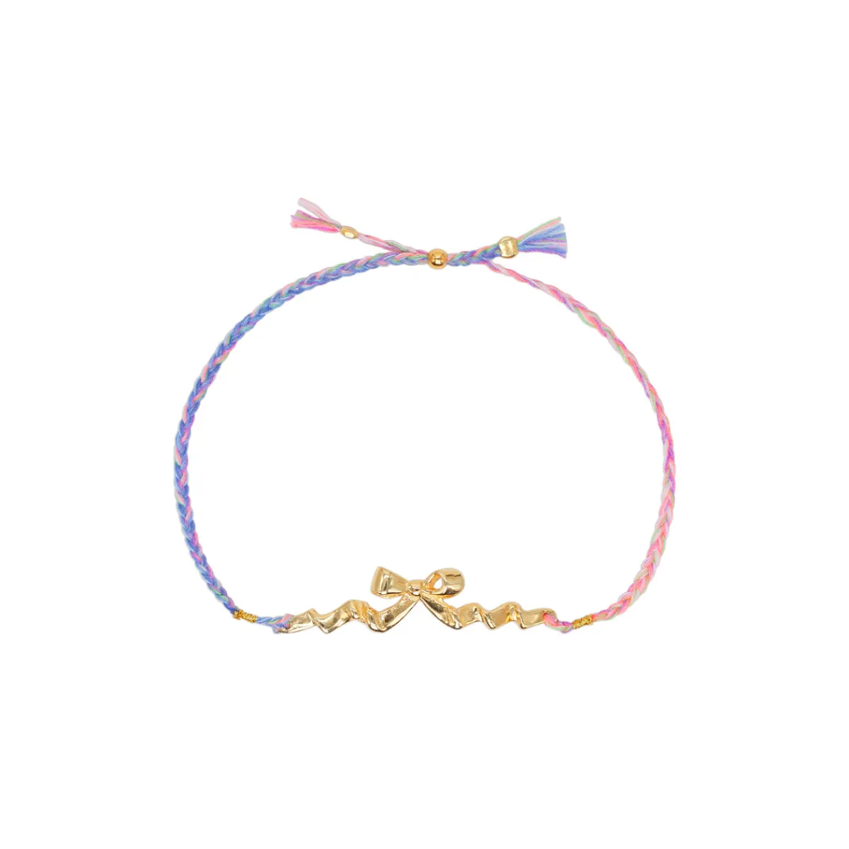 Clearance Jewel Rocks Ribonette Gold Bracelet