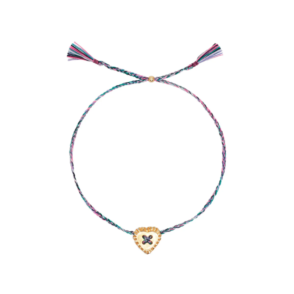 Clearance Jewel Rocks Secret Heart Gold Bracelet